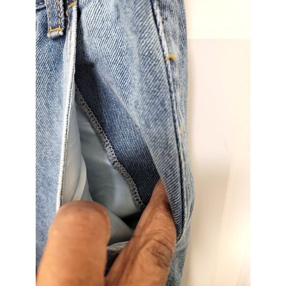 Denim Button-Front Skirt - Picture 4 of 10